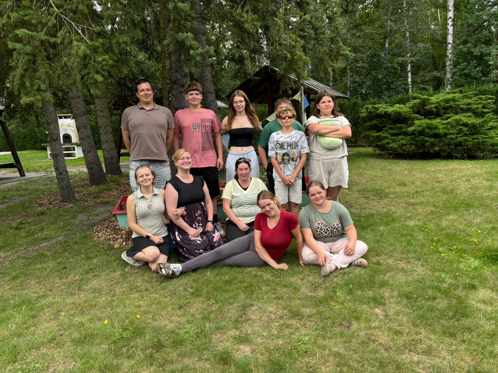 Die Perleberger Gruppe beim Landesjugendschulungstreffen in Niemtsch